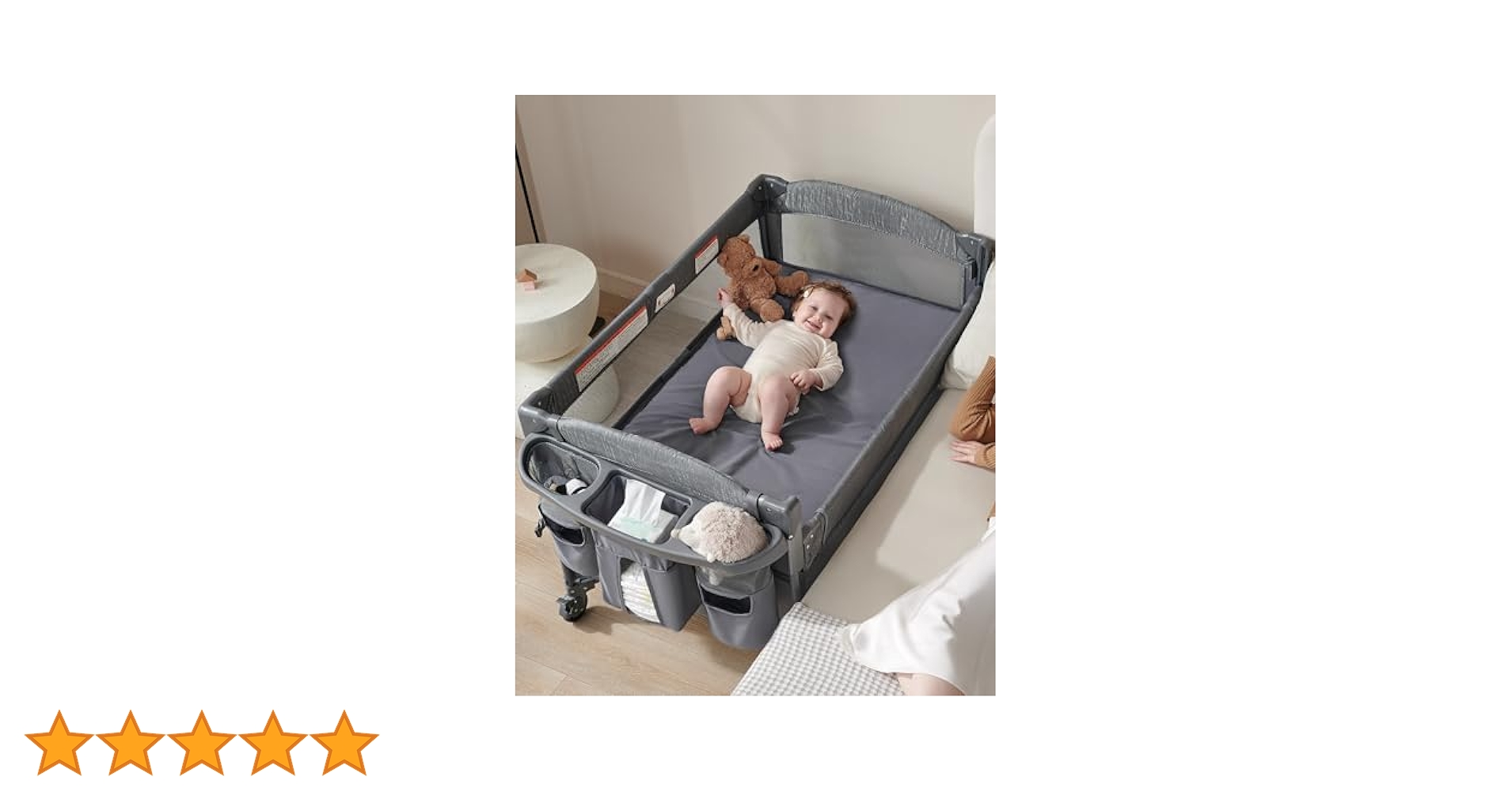 Amazon.co.jp: AirClub 4イン1 ベビーバシネット ベッドサイド
